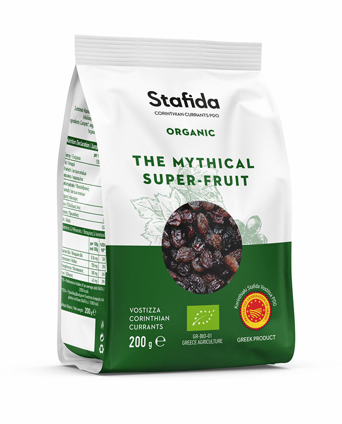 Organic Corinthian Currants Vostizza PDO "Mythical Superfruit" 200g