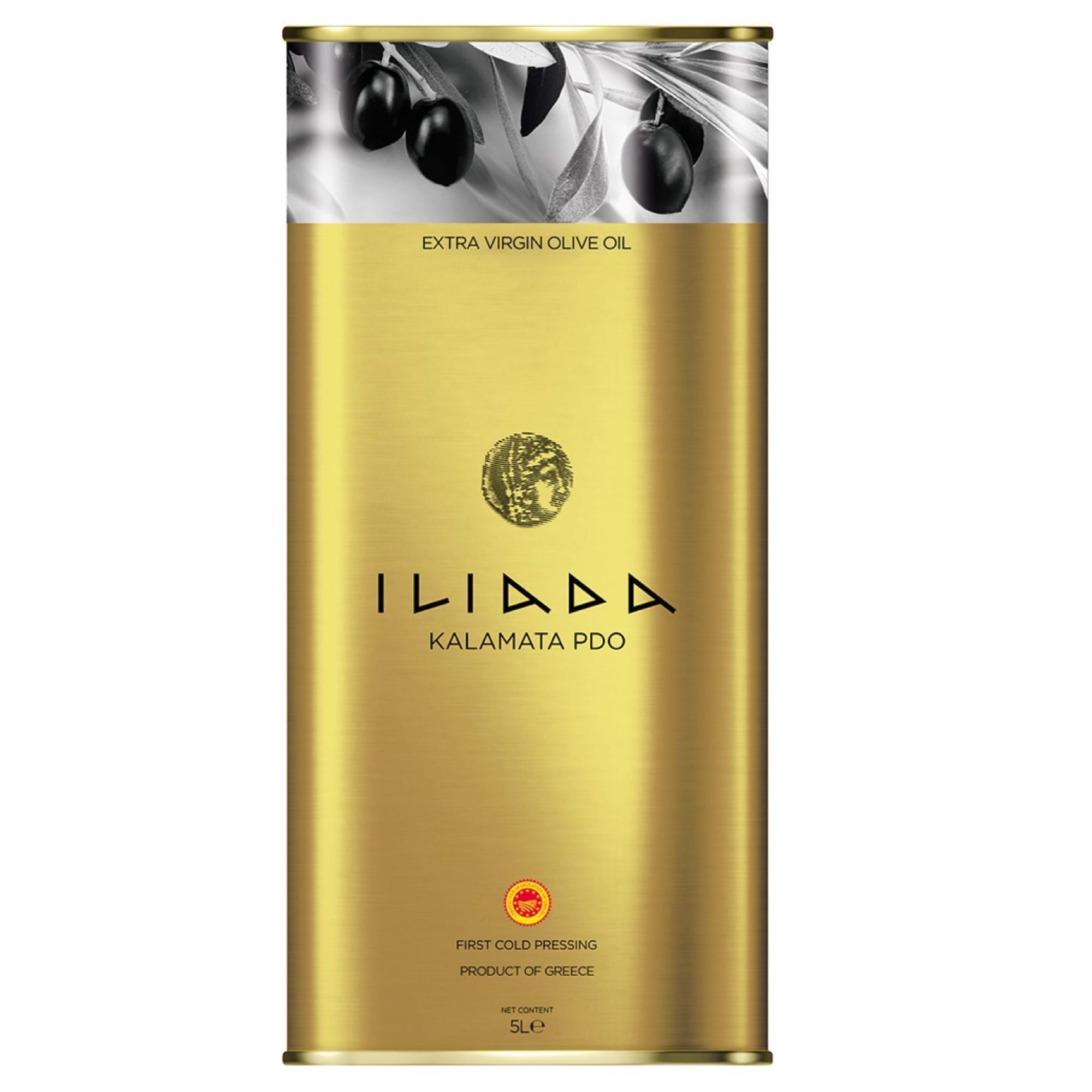 Extra Virgin Olive Oil Kalamata PDO 'Iliada' 5L tin