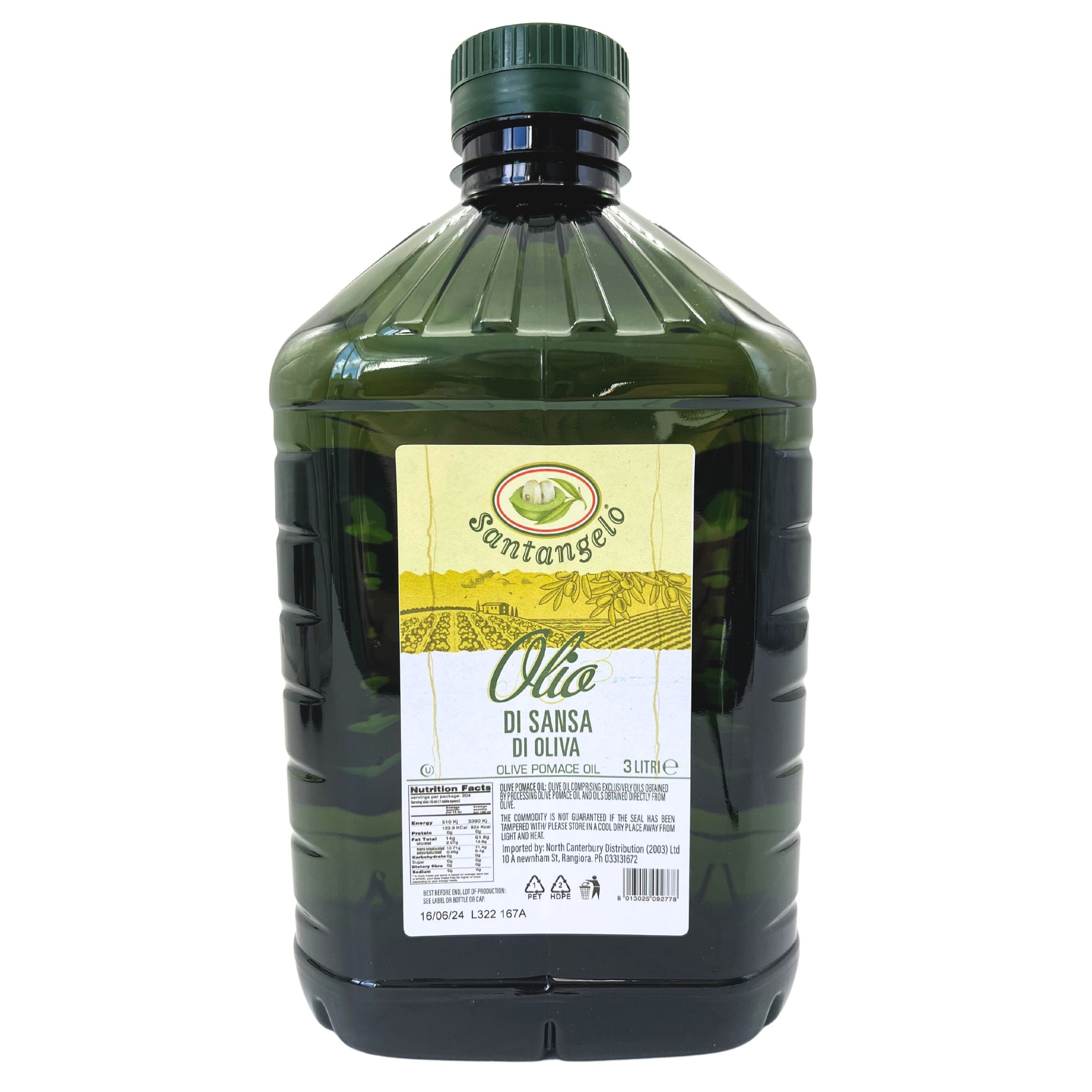 Santangelo Pomace Olive Oil 3L
