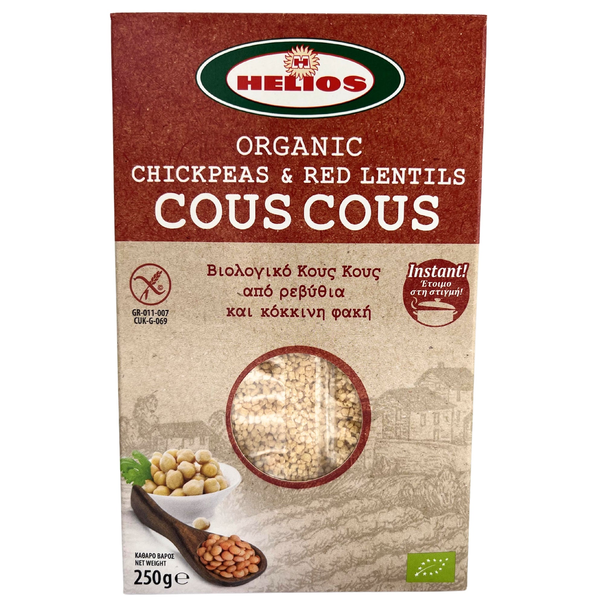 'Helios' Organic GF Chickpea & Red Lentil Couscous 250g