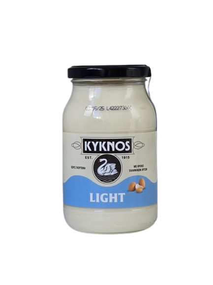 Mayonnaise Light in Glass Bottle 'Kyknos' 420ml