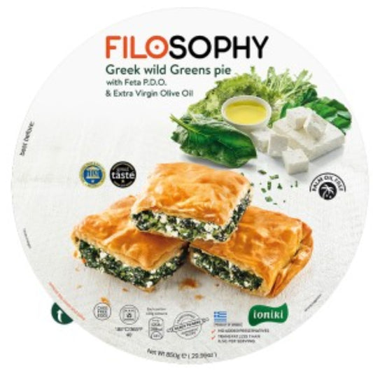Wild Greens pie with feta & EVOO 850g