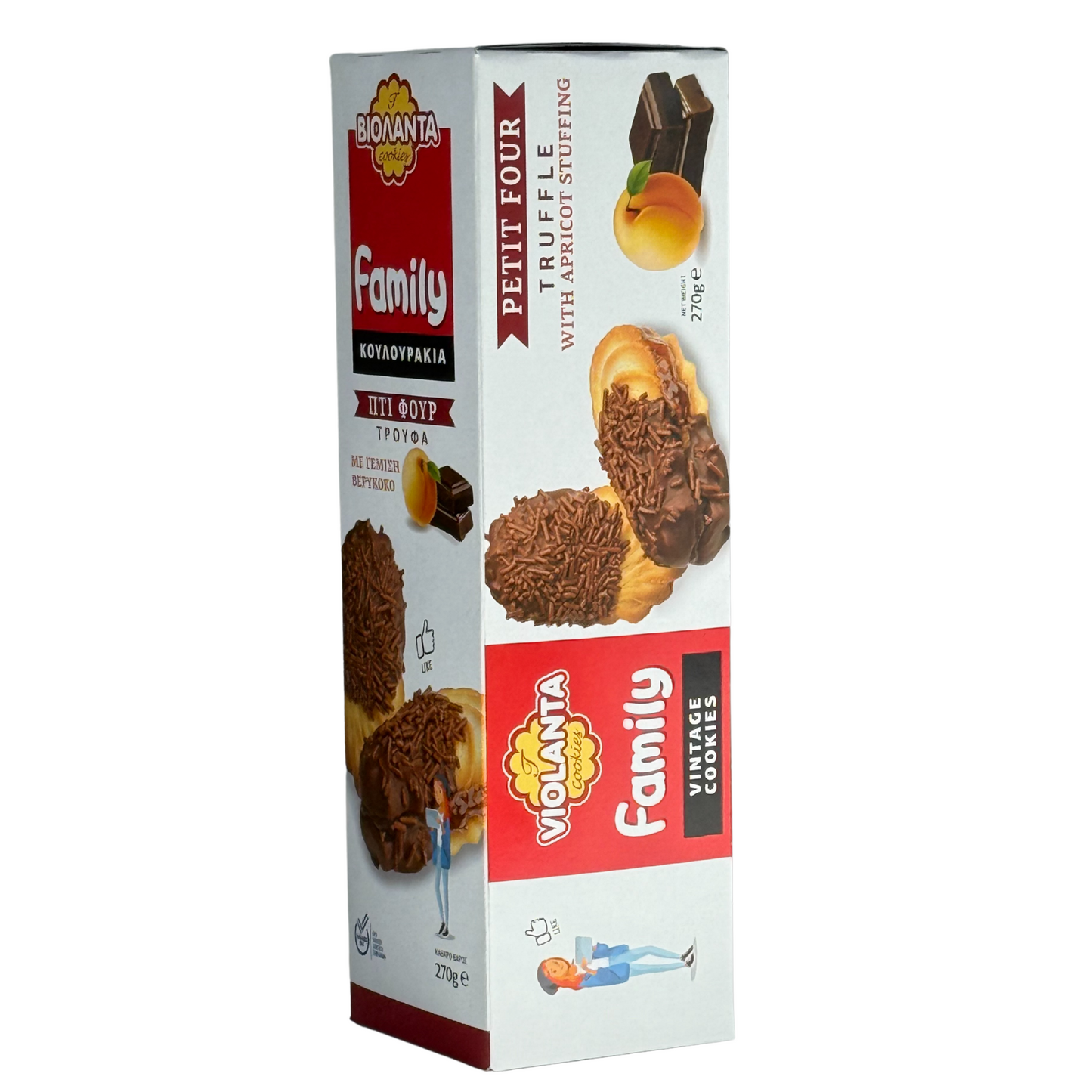 Family Cookies Petite Four-Choco Truffle-Apricot 270g