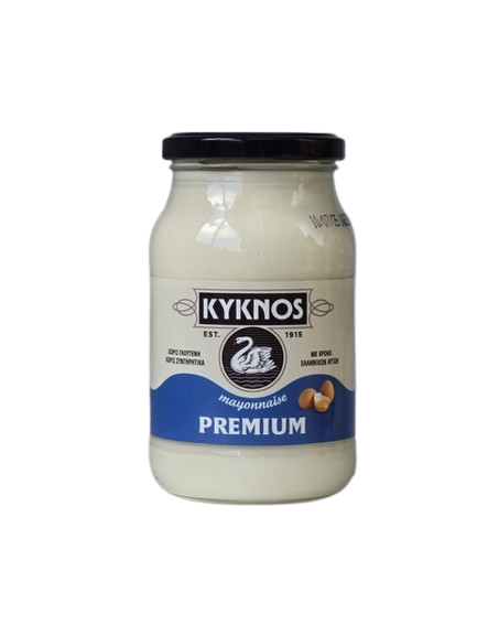 Mayonnaise Premium in Glass Jar 'Kyknos' 420ml