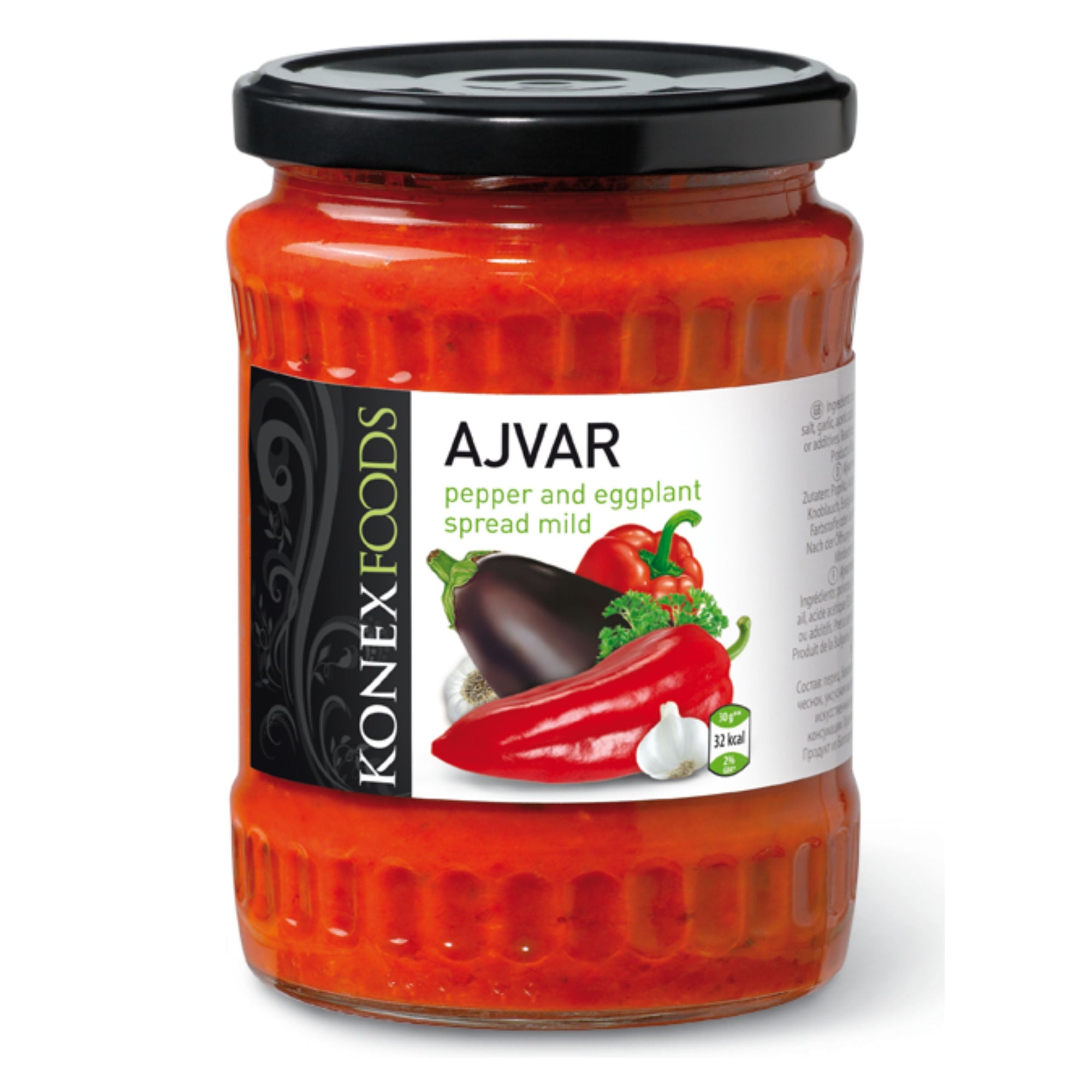 Ajvar Mild Red Pepper & Eggplant Spread 'Konex' 550g