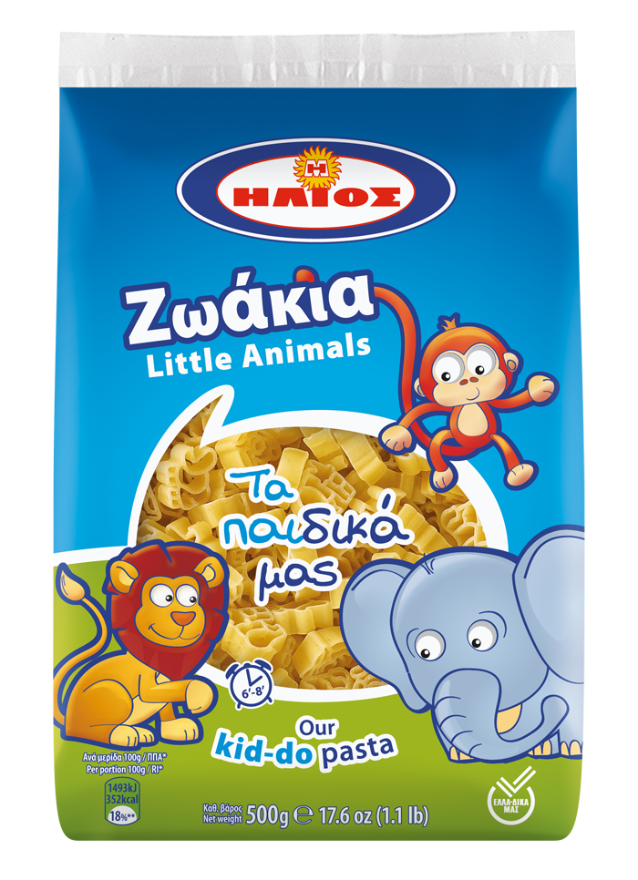 'Helios' Little Animals Kiddo Pasta 500g