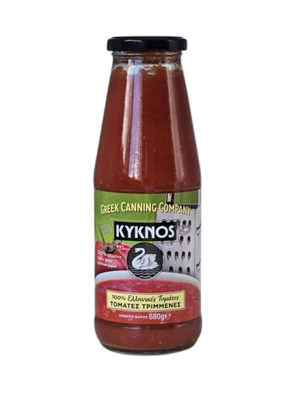 Crushed Tomatoes in Glass Bottle 'Kyknos' 680g