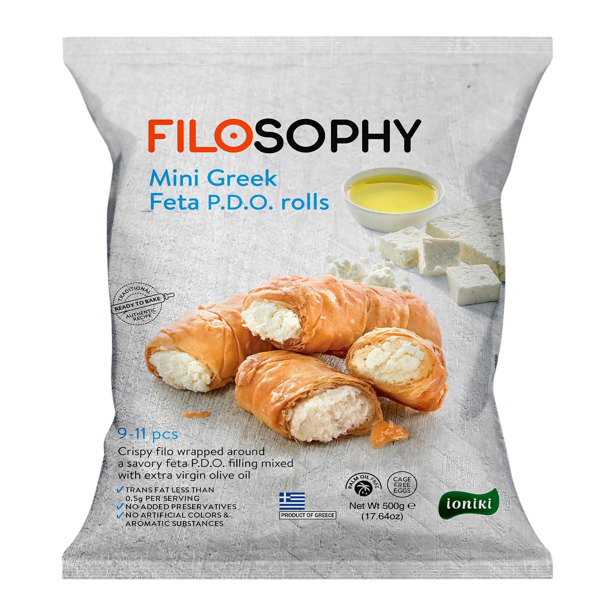 Filo Mini Feta Rolls 500g