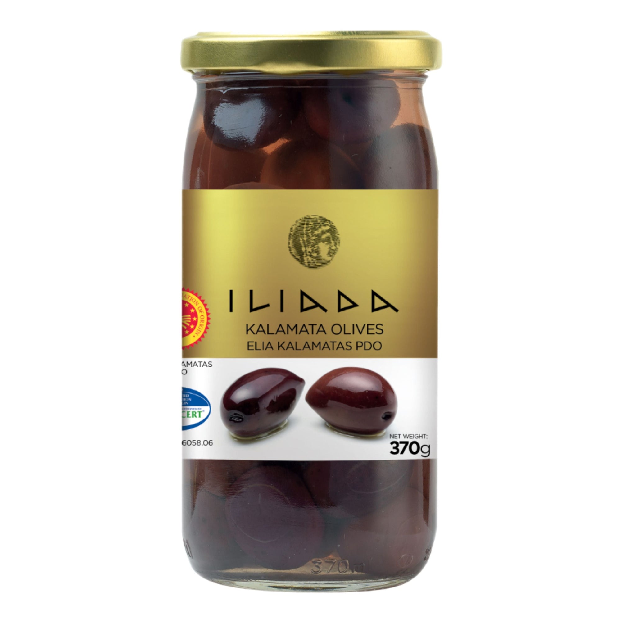 Kalamata Whole Olives PDO 'Iliada' 370g - Gold Line