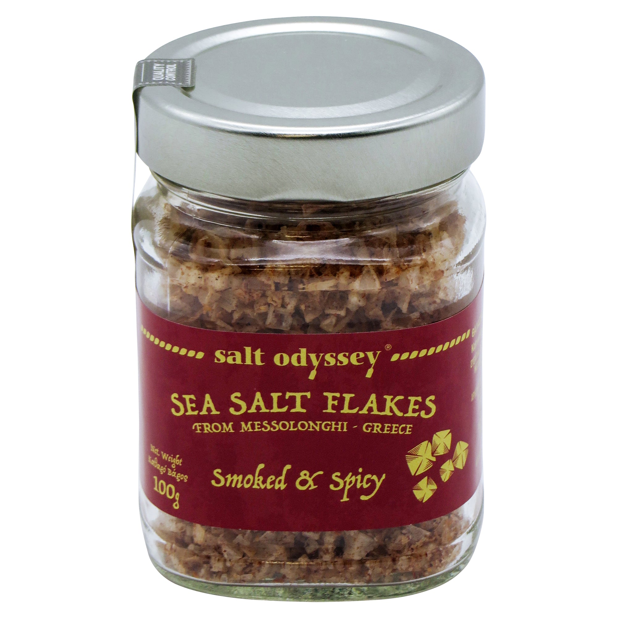 Sea salt flakes smoked and spicy 100g