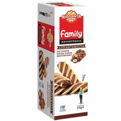 Family Cookies filled w/ Cocoa Hazelnut Cream 250g