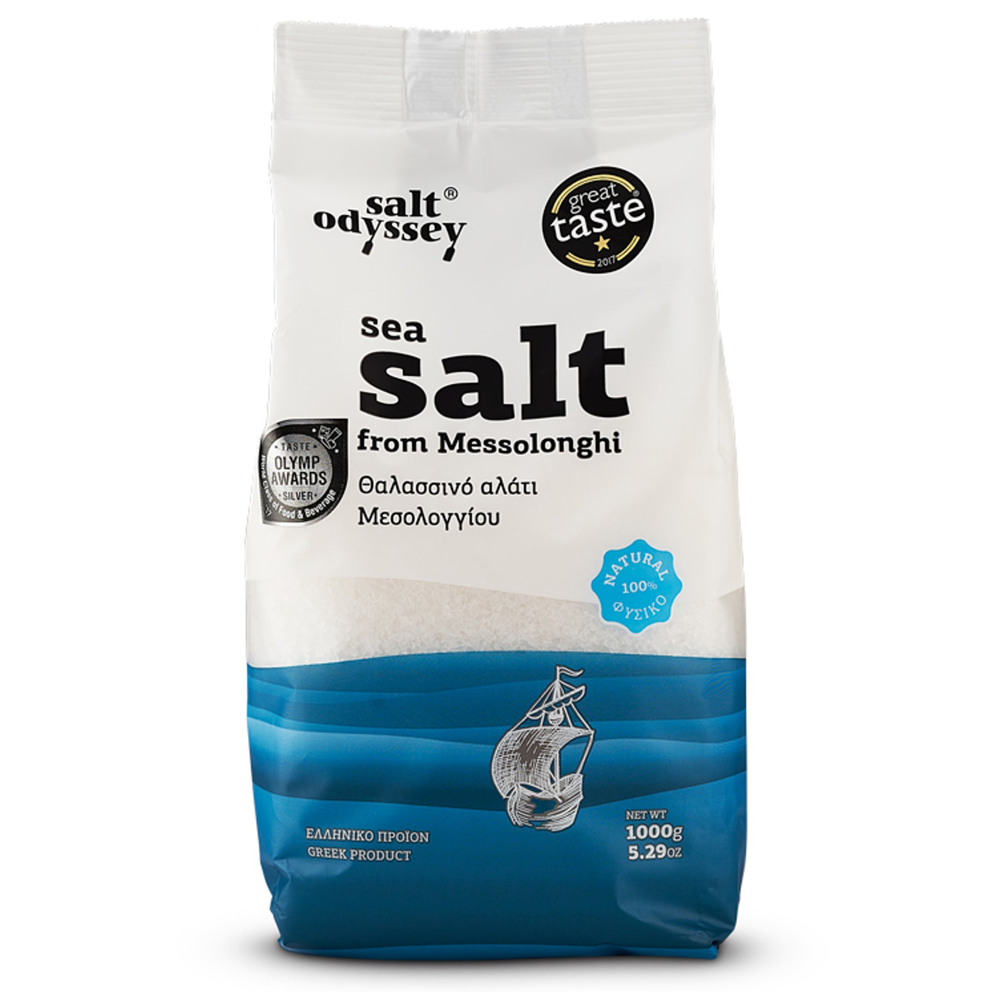 Messolonghi unrefined fine sea salt 1kg